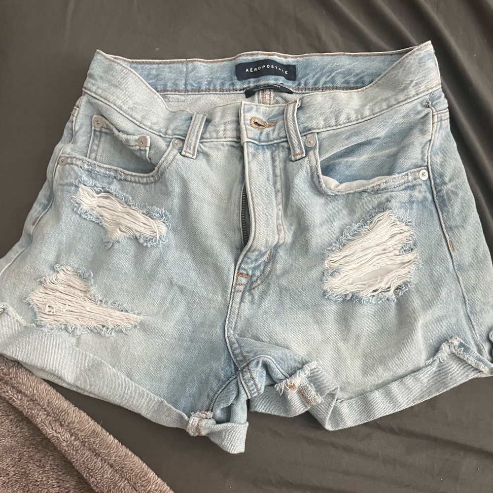 Aeropostale mom shorts light blue size 4s
